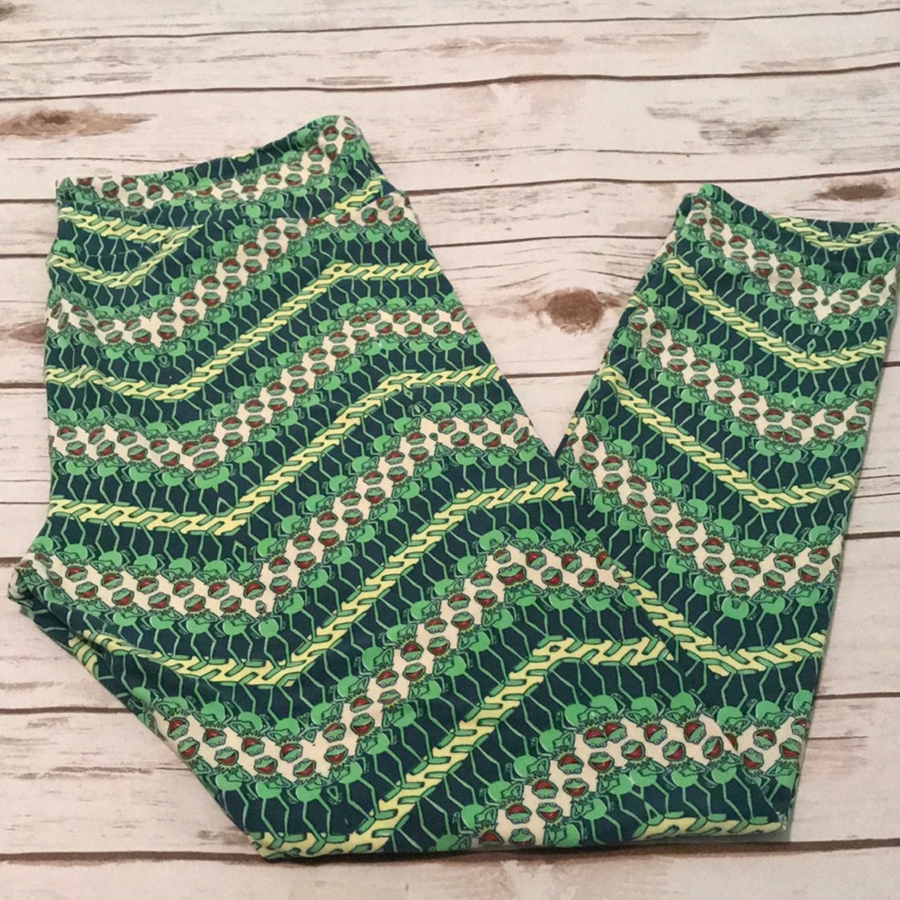 Kermit the frog women Lularoe leggings